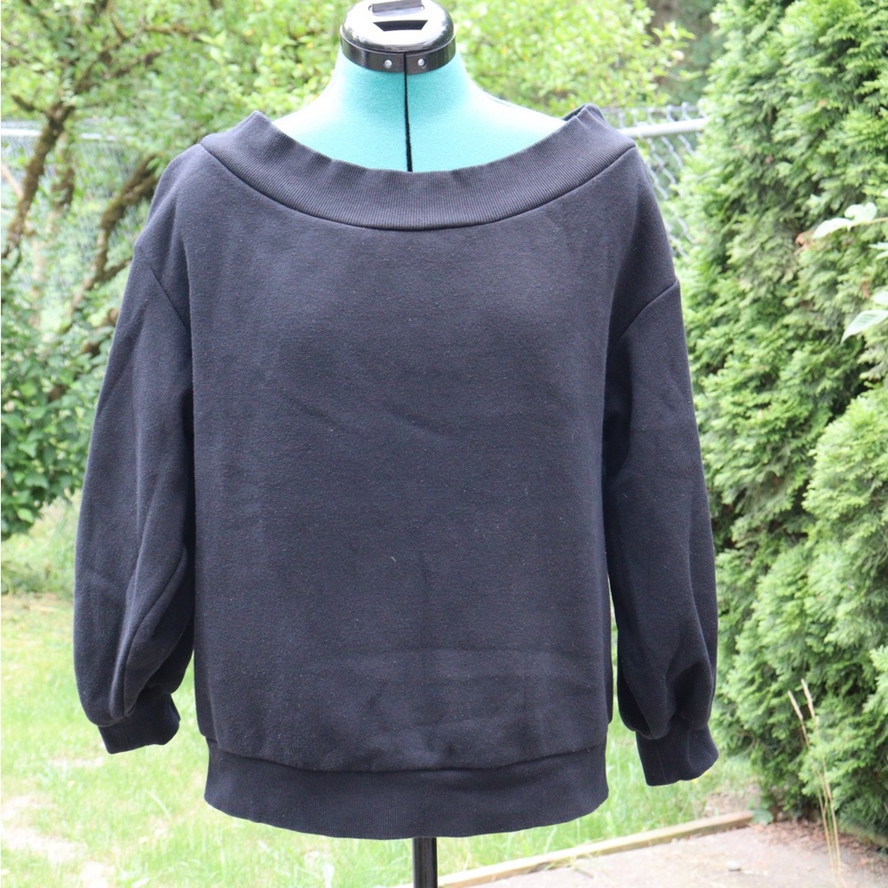 H&M Black Off Shoulder Sweater